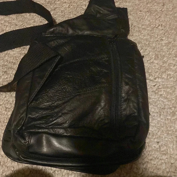 Vintage, BB design, leather black purse - Picture 4 of 5